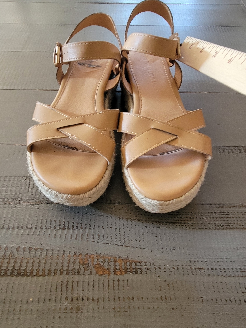 Wild Diva Tan Espadrille Platform Sandals - Picture 2 of 9